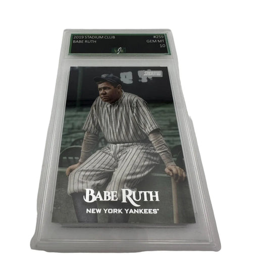 2019 Stadium Club - Babe Ruth Card # 259 Graded GEM MT 10 - A+ Stuff