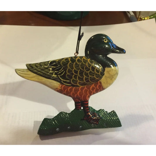 Vintage Duck Christmas Tree Ornament- About 4 inches - A+ Stuff