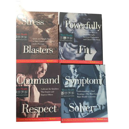 Men's Health Book Set Style, Stress, Fit, Healing, Respect, Health and Wellness for overall success, health well-being Men's Health A+ Stuff