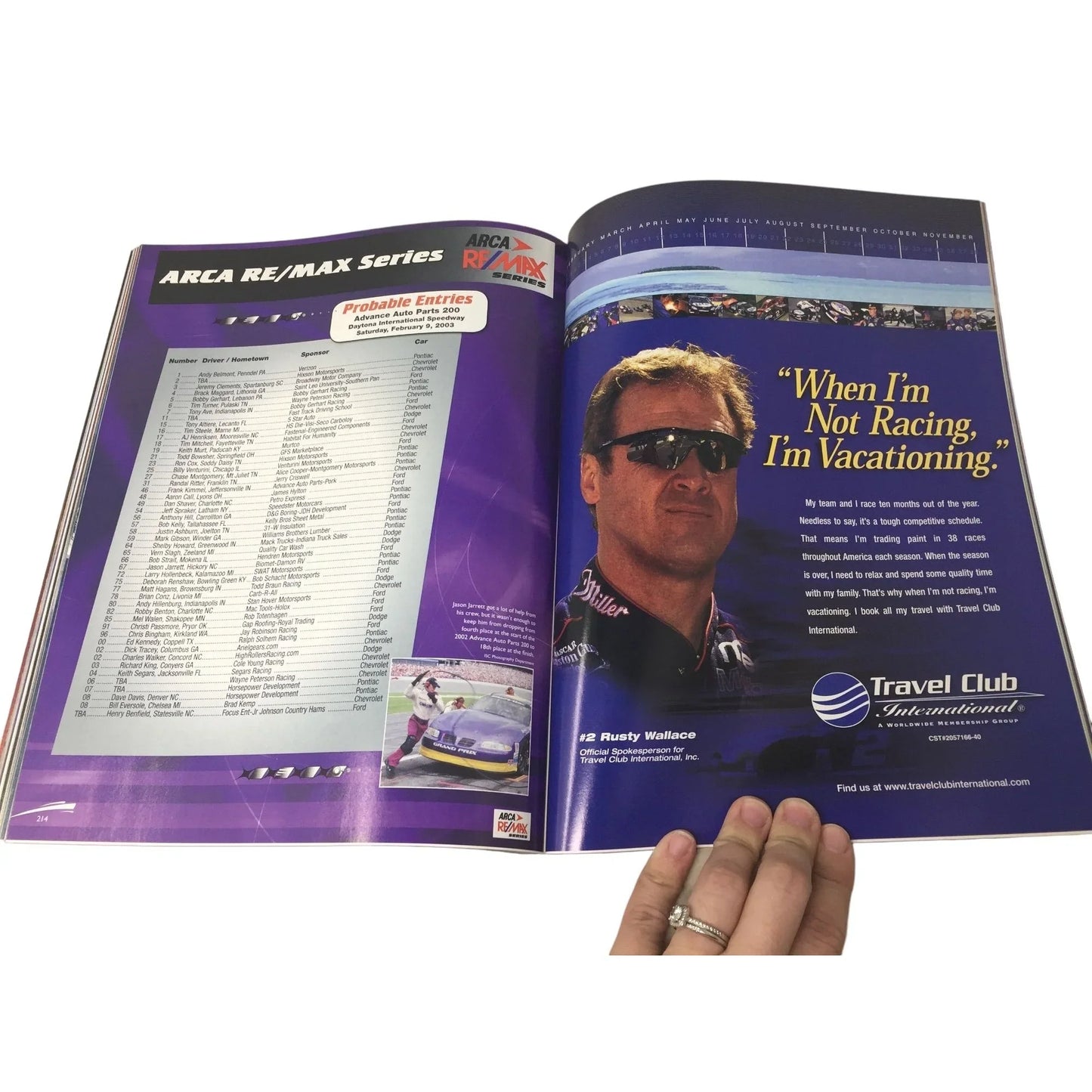 Daytona 500 The Great American Race Vintage February 16, 2003 Nascar Program - A+ Stuff