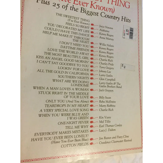 The Sweetest Thing (I've Ever Known) Plus 25 of the Biggest Country Hits - A+ Stuff