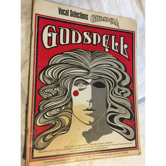 Vintage Vocal Selections Godspell David Byrd Souvenir Musical Theatre Program - A+ Stuff