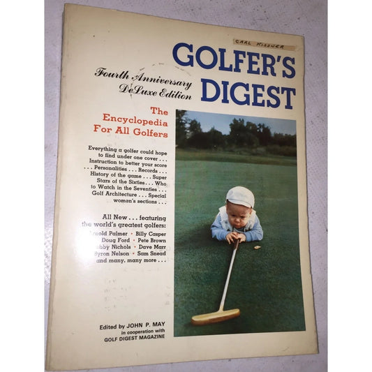 Vintage Golfer's Digest Magazine Book by John May - A+ Stuff