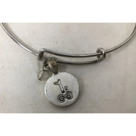 Womens Silver Tone Bracelet for Birth Month April A+ Stuff A+ Stuff