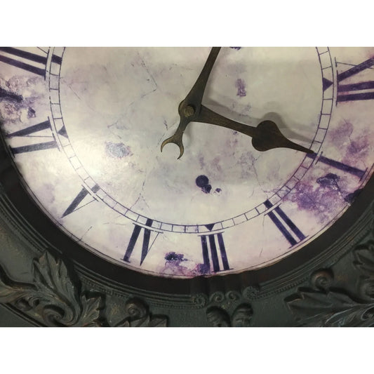 Round Wall Clock with Curved Edge Designs- Battery Operated A+ Stuff A+ Stuff