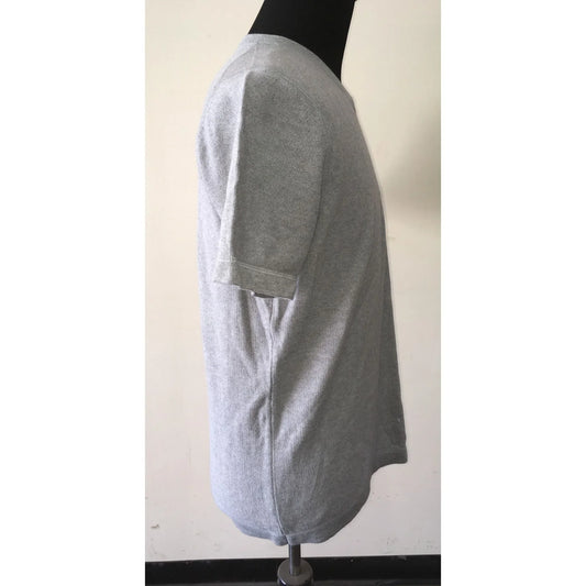 Men's Banana Republic Gray V Neck Short Sleeve Shirt Size Medium - A+ Stuff