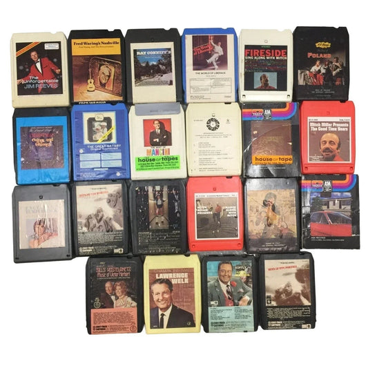 Eight Track Tapes Lot (20 8 Track Tapes Included) The Carpenters, Lawerence Welk, Jackie Gleason and More A+ Stuff A+ Stuff