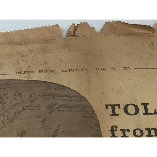 Vintage Toledo Blade Newspaper (June 27, 1959) - A+ Stuff