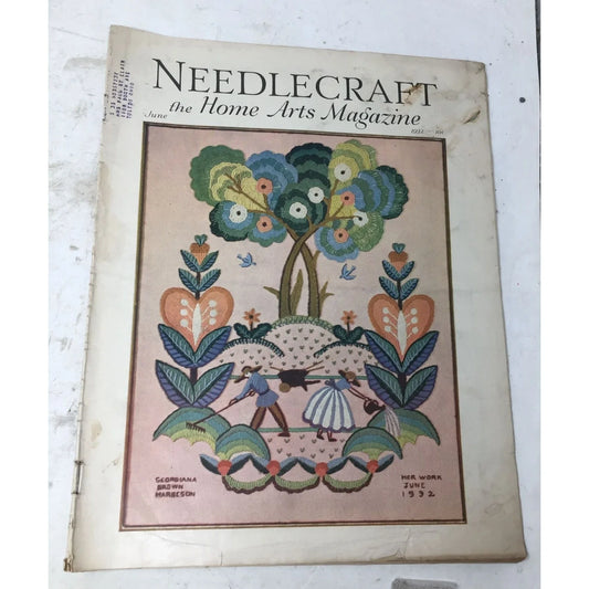 Vintage Collectible Needlecraft the Home Arts Magazine June 1932 Needlecraft the Home Arts A+ Stuff