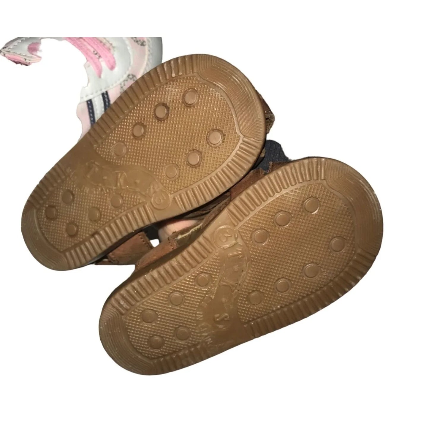 4 Pairs Of Baby Shoes Ranging from 0-12M- TKS Sandals, Petit Marin - A+ Stuff
