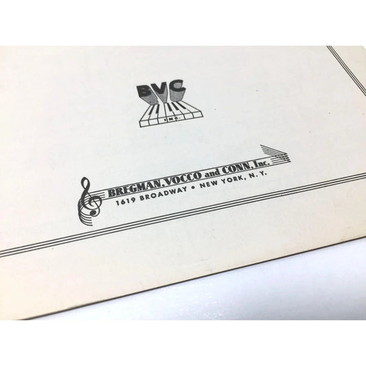 1938 Vintage Sheet Music for the song "FIGARO" - unbranded - SHEET MUSIC - A+ Stuff