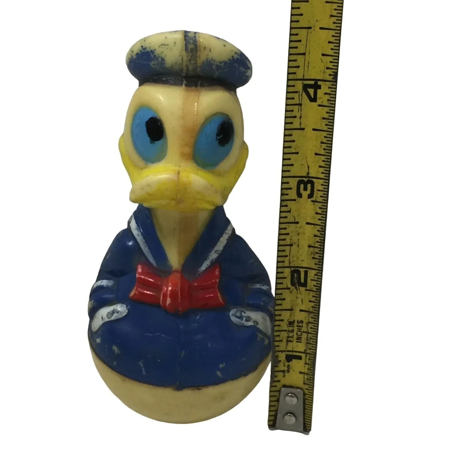 Vintage 1970's Walt Disney Productions Roly Poly Donald Duck Egg-Shaped Toy Disney A+ Stuff
