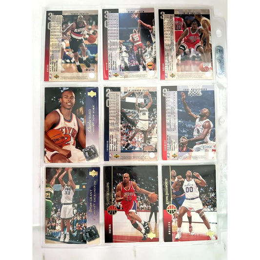 1994 - 95 Upper Deck NBA Basketball Cards Lot Featuring Jo Jo English Kenny Smith Terry Porter & Tony Massenburg - Upper Deck - A+ Stuff