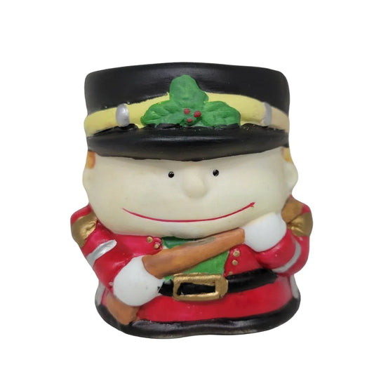 Vintage Christmas Ceramic Soldier/Guardsman Jar/Trinket Dish - A+ Stuff