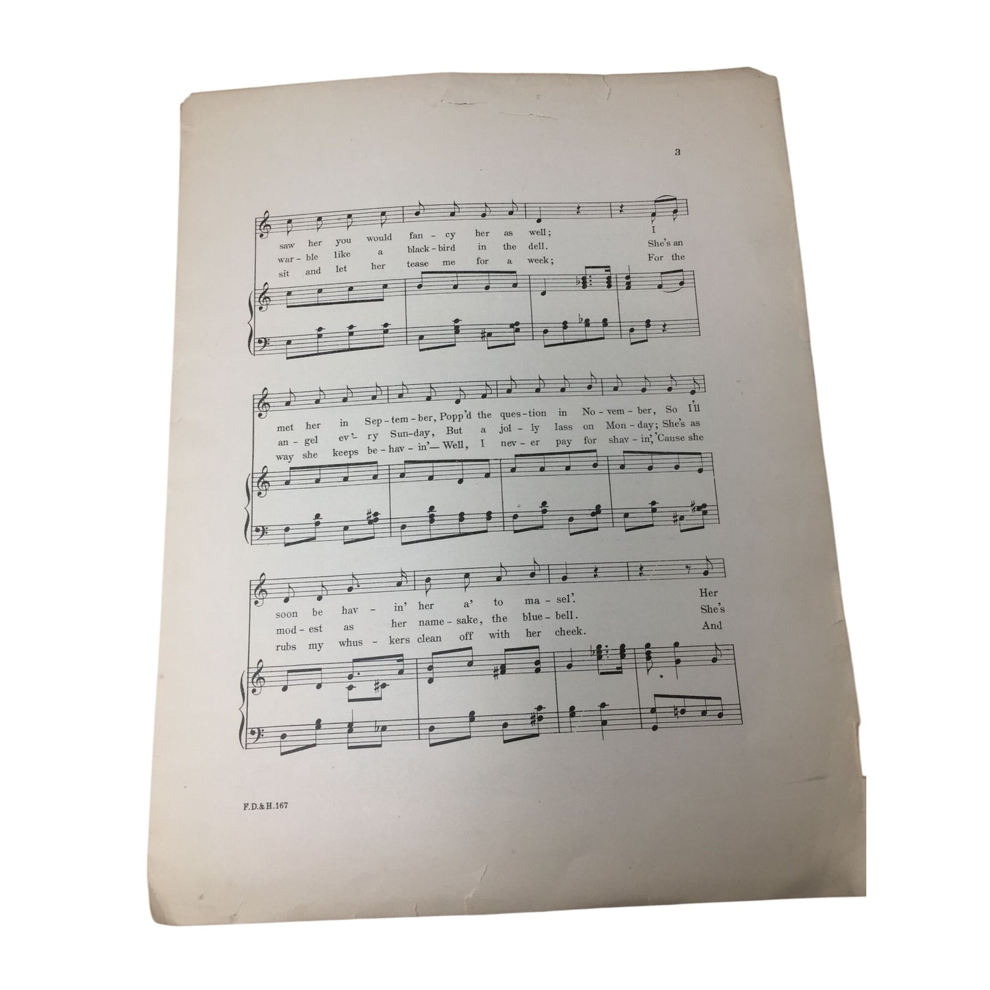 ''I Love a Lassie or Ma Scott Bluebell'' by Harry Lauder & Gerald Grafton