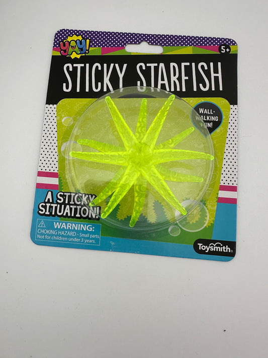 Yay! Sticky Star Fish - Various Colors Toysmith A+ Stuff fidget fun novelty toy