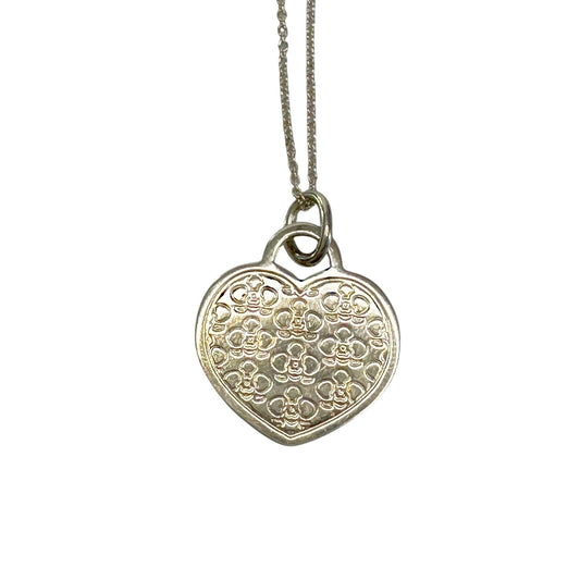 Tiffany and Co "Go Women" 2016 Marathon Floral Heart Necklace