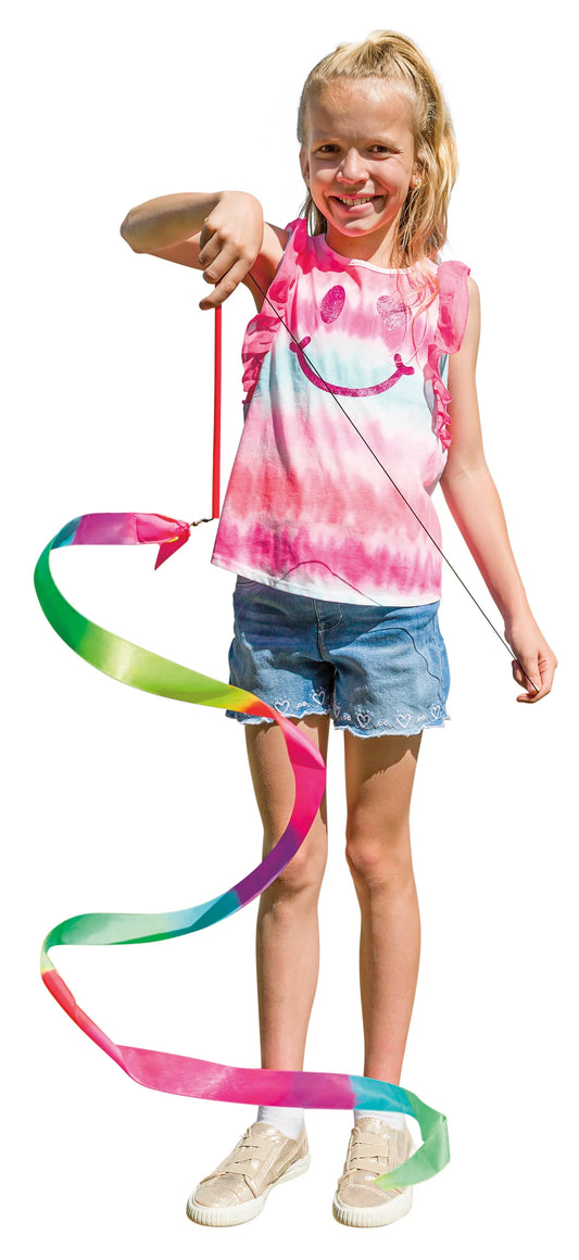 Playground Classics Rainbow Stunt Streamer - Gymnastics / Dance Activity Toy - A+ Stuff