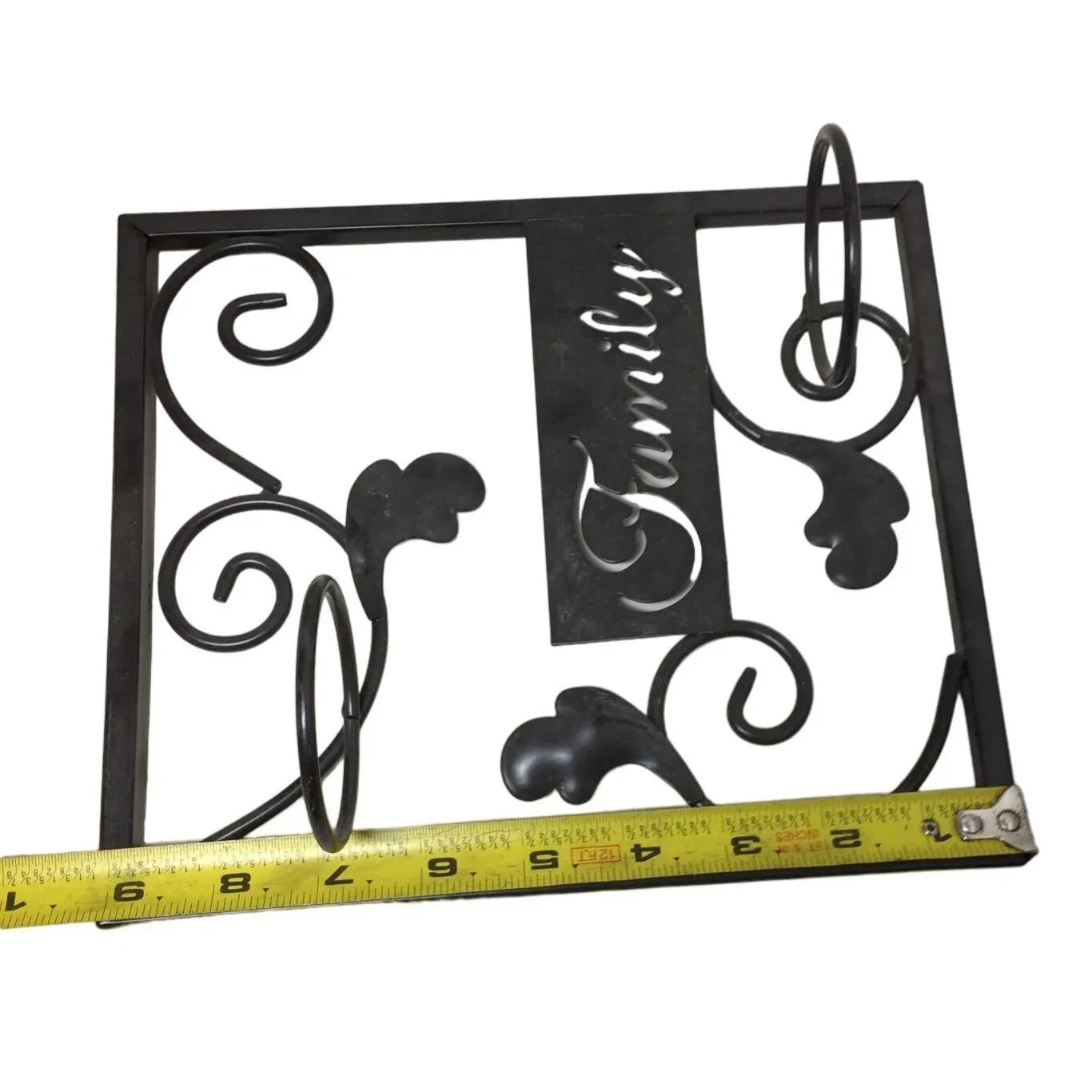 Family Tea Light Candle Holder Wall Hanging Decoration- Black Metal A+ Stuff A+ Stuff