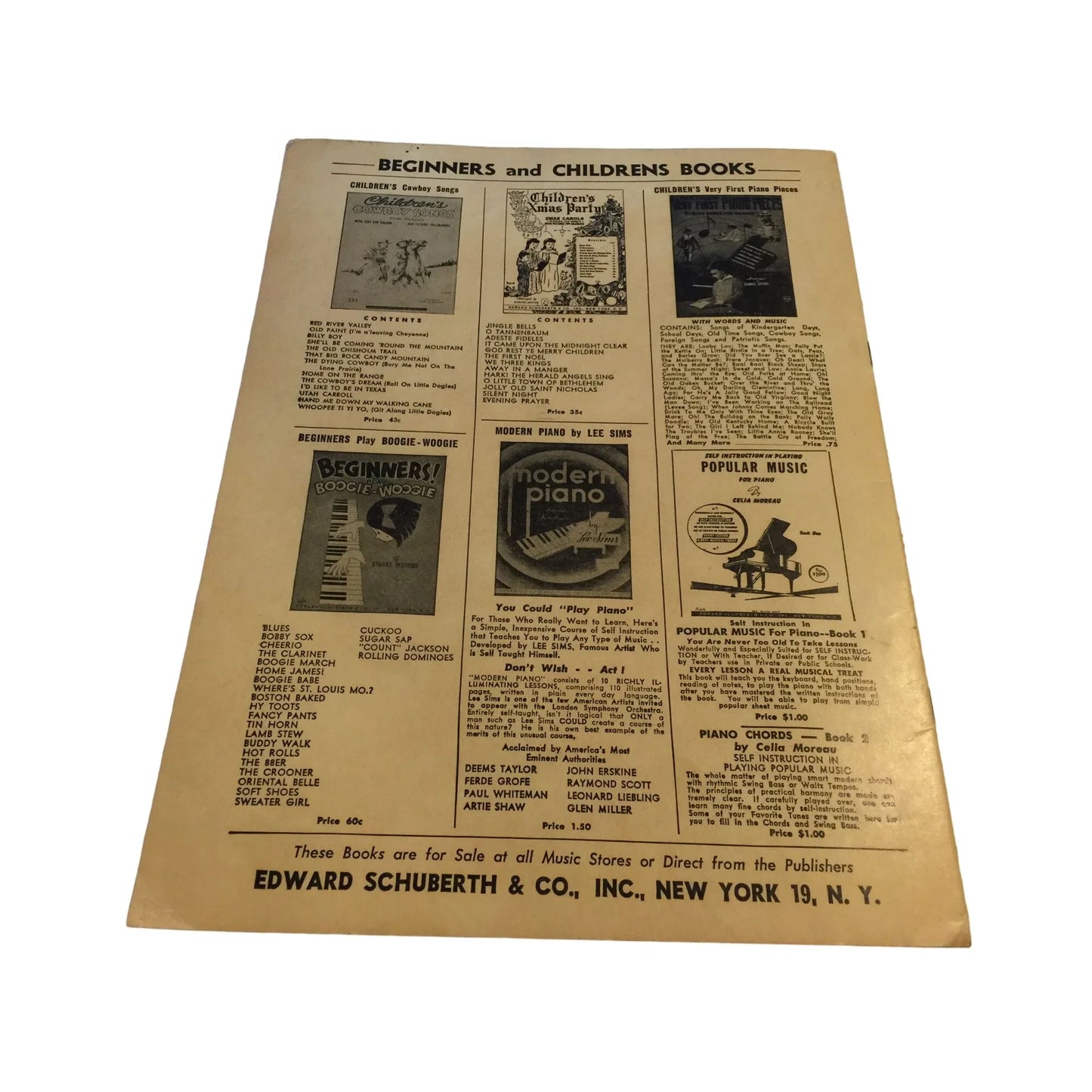 Vintage Giant Note Marches Song Book Arranged by Samuel Spivak - A+ Stuff