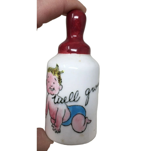 Vintage Salt/Pepper Shaker (Just 1 Shaker) With Handpainted Baby "Will Grow" A+ Stuff A+ Stuff