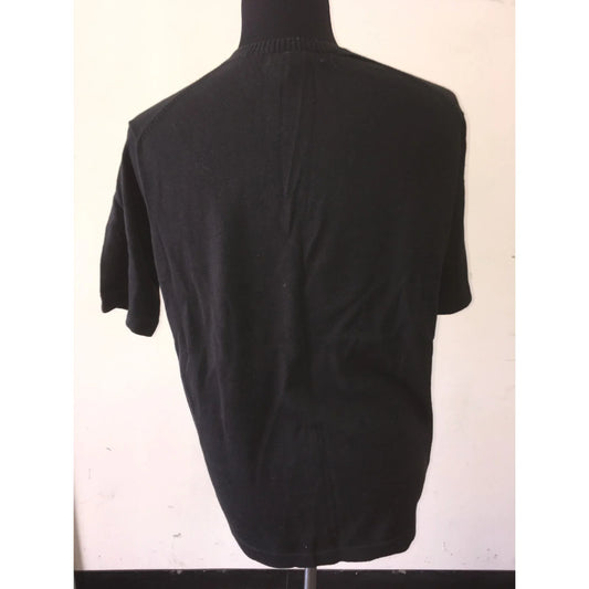 Men's Banana Republic Black short sleeve V Neck Shirt Size XL - A+ Stuff