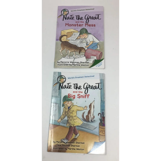 Nate The Great Paperback Childrens Books (2) by Marjorie/Mitchell Sharmat - A+ Stuff
