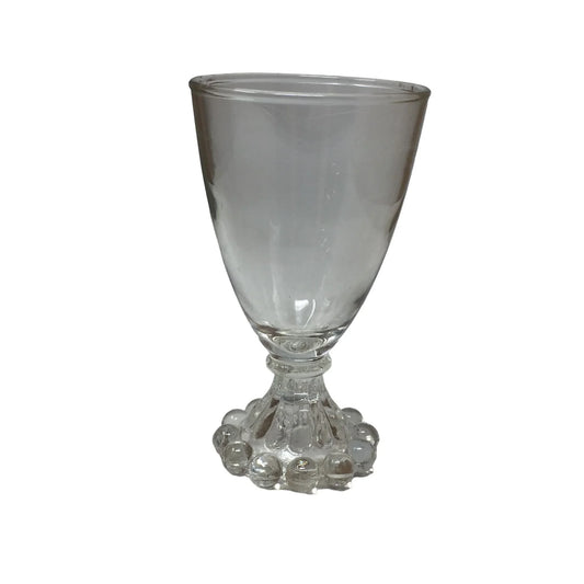 Vintage Anchor Hocking Clear Glass Juice/Liquor Footed Glass - A+ Stuff