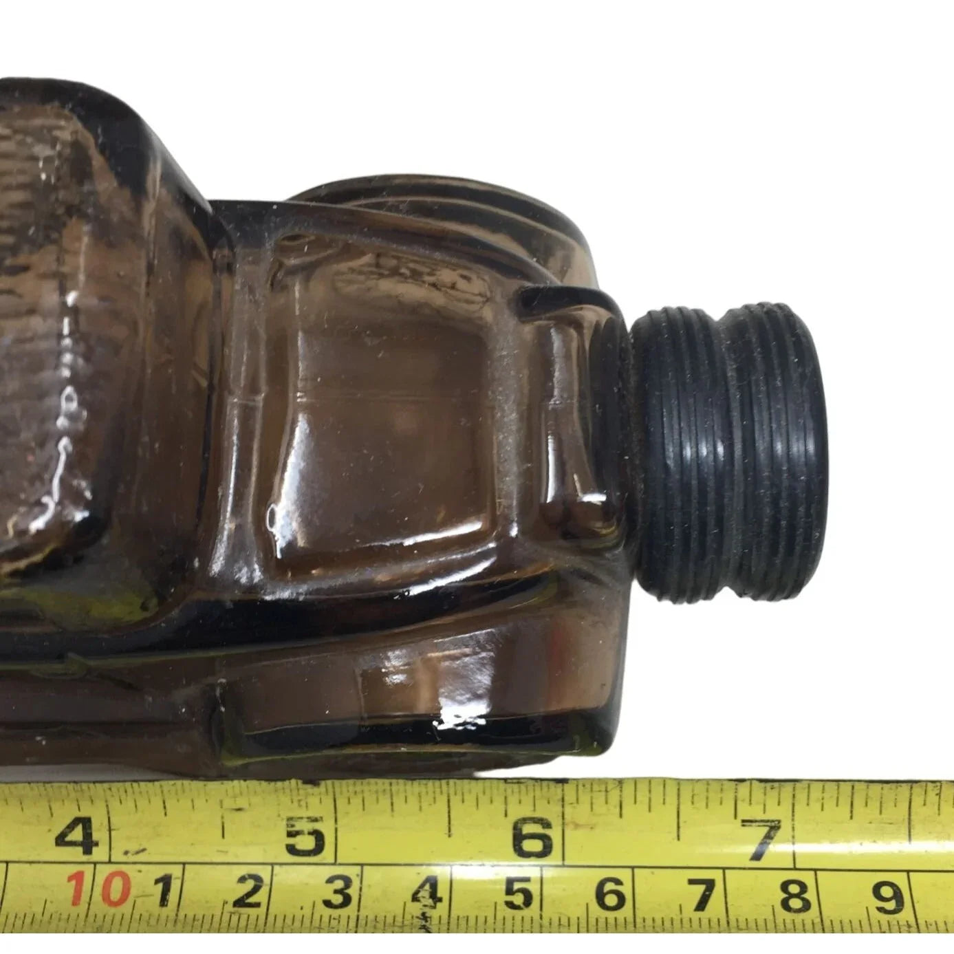 Vintage AVON Sterling Six Automobile Glass Car Bottle- Empty Avon A+ Stuff