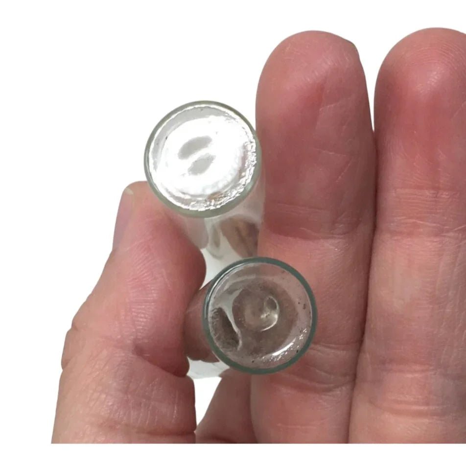 2 Mini Clear Glass Wishing Bottles/Vials with Corks - A+ Stuff - Glass - A+ Stuff