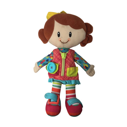 2014 Playskool Hasbro Activity Plush Toy Learn To Dress Doll - A+ Stuff - Dolls - A+ Stuff