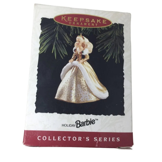 Vintage 1994 Hallmark Holiday Barbie Christmas Keepsake Ornament Collector's Series hallmark A+ Stuff