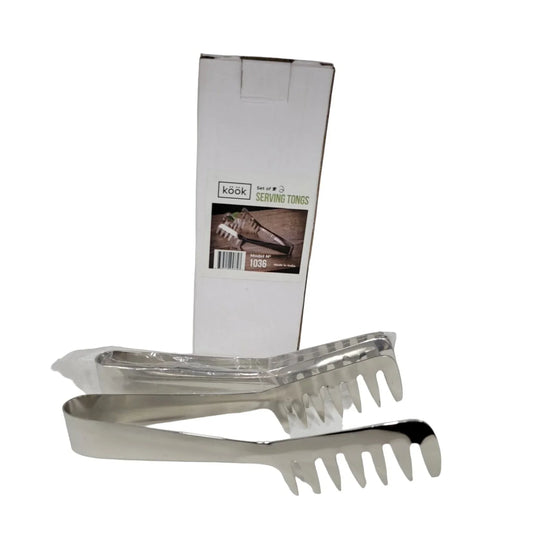 Set of 2 KOOK Serving Tongs Model 1036 New in Box - A+ Stuff