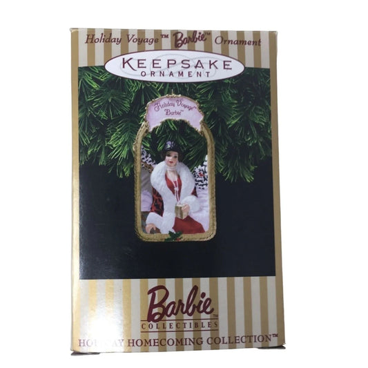 Vintage 1998 Holiday Voyage Barbie Keepsake Ornament Holiday Homecoming Collection hallmark A+ Stuff