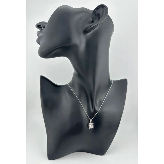 Radiantly Beautiful 1/2 ct Diamond Necklace - Sterling Silver with 18" Chain - A+ Stuff