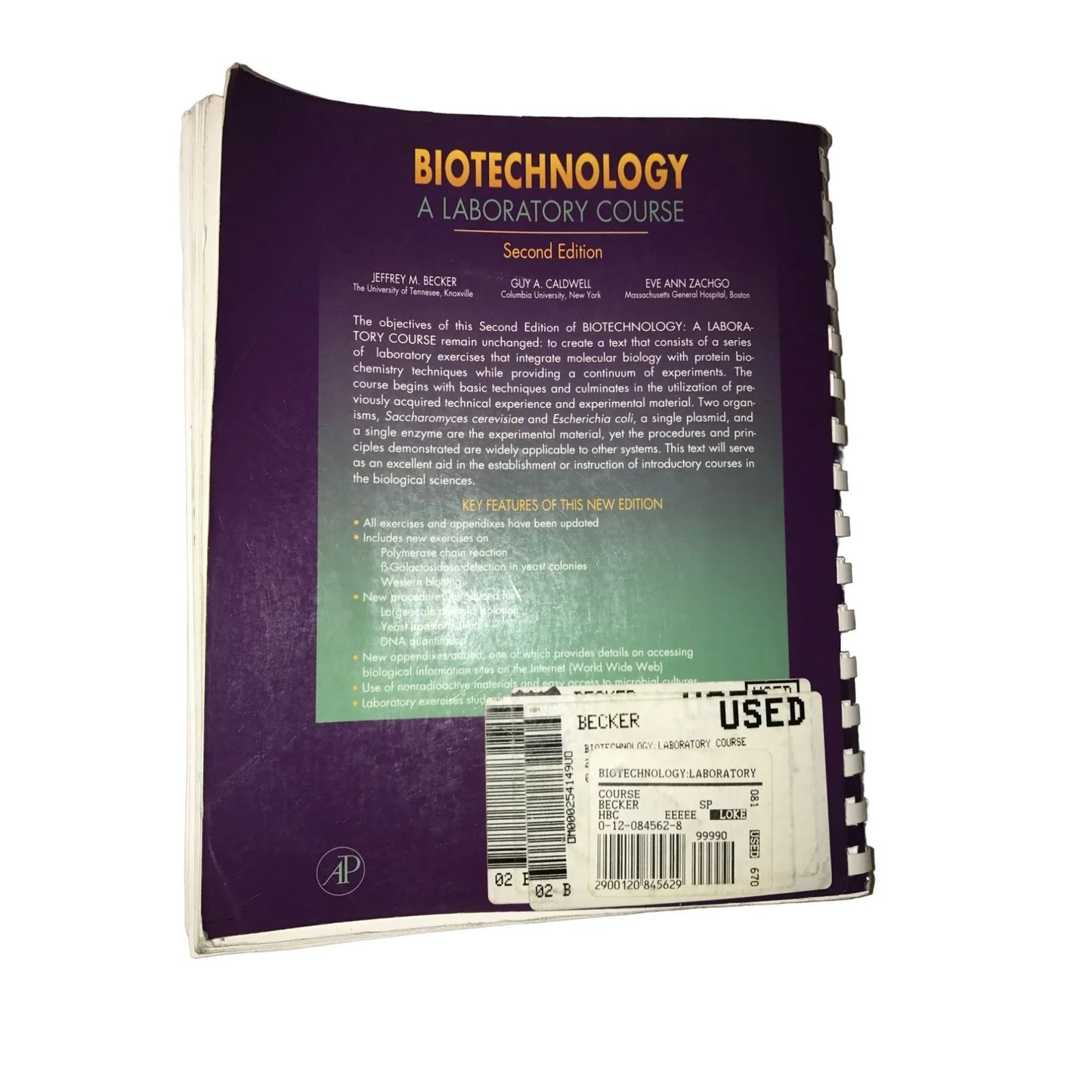 Biotechnology: A Laboratory Course 2nd Edition by Jeffrey M. Becker, Guy A. Caldwell, Eve Ann Zachgo - A+ Stuff