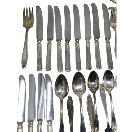 Vintage 70 Piece Lot of Dining/Kitchen Silverware- The Saint Louis- Lady Doris Silverplate THE SAINT LOUIS/Lady Doris Silverplate A+ Stuff