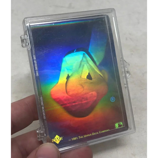 Vintage 1991 Cleveland Baseball Team Hologram sticker Card A+ Stuff A+ Stuff