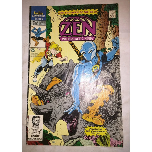 Zen Intergalactic Ninja #3 Vintage Comic Book Archie Adventure Series - A+ Stuff