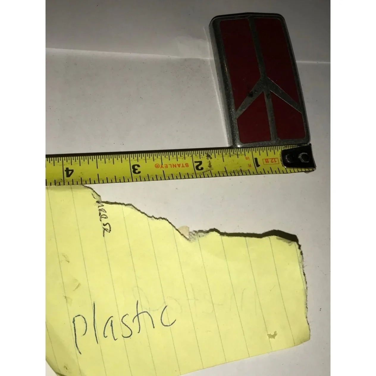 Oldsmobile Cutlass Calais Grill Emblem/Auto Patch- Silver and Red - A+ Stuff