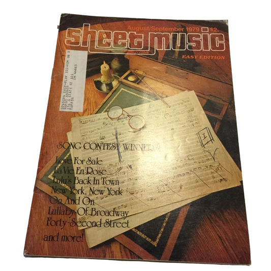 Vintage Aug-Sept 1979 Sheet Music Magazine Easy Edition - A+ Stuff