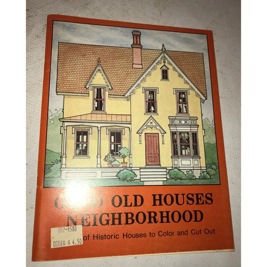 Good Old Houses Neighborhood Dover Coloring Book - A+ Stuff