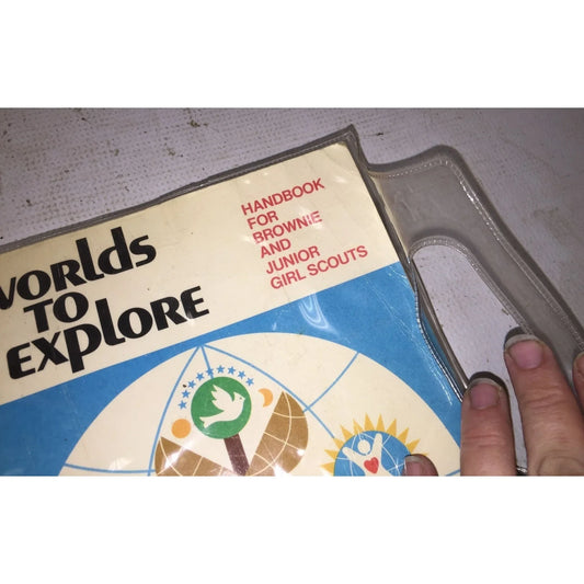 Vintage Worlds to Explore Handbook for Brownie & Junior Girl Scouts Book - A+ Stuff