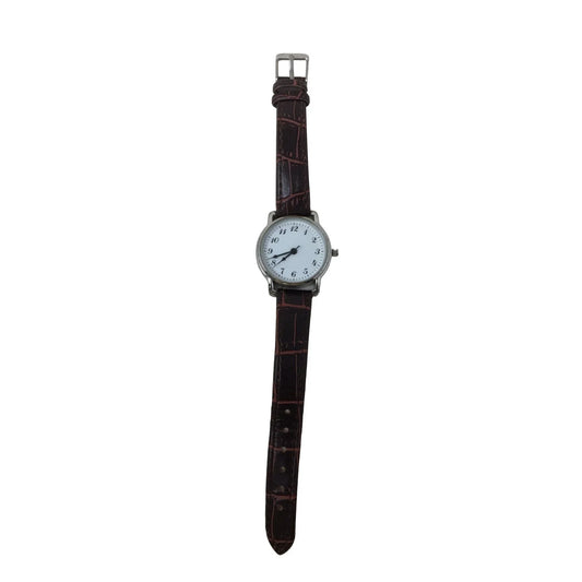 Women's Toni Wristwatch Stainless Steel with Brown Faux Leather Band toni A+ Stuff