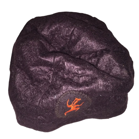 Vintage Girl Scouts Brownie Hat Uniform Felt Beanie Girls Large - A+ Stuff