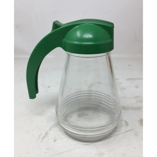 Vintage Ribbed Glass Syrup Dispenser Federal Tool Corp A+ Stuff A+ Stuff