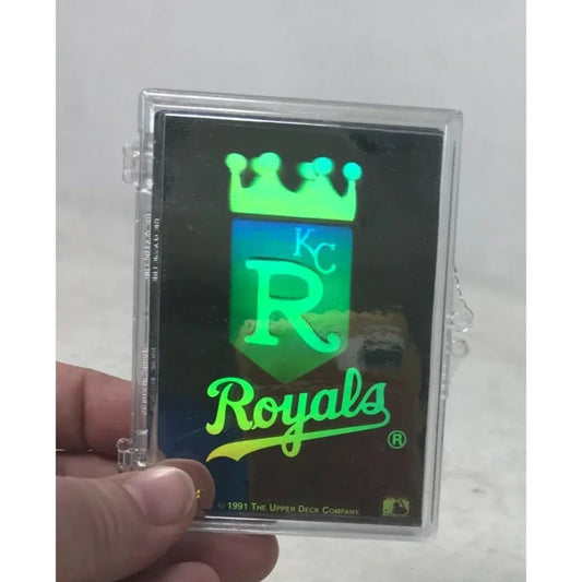 1991 Upper Deck MLB Baseball Kansas City Royals Team Logo Hologram Sticker Trading Card A+ Stuff A+ Stuff