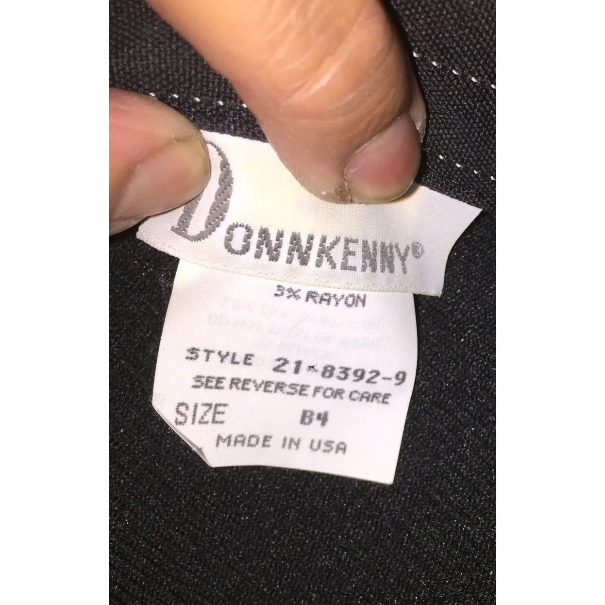 Mens Donnkenny Collared Black Dress Coat Size B4- Style 21-8392-9 - A+ Stuff