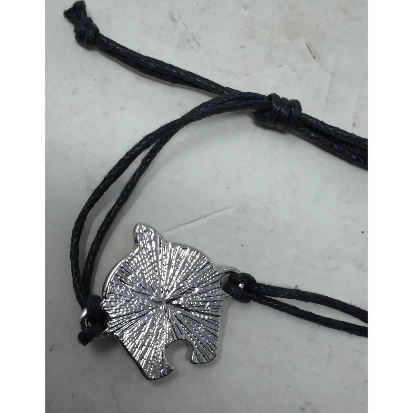 Adjustable Rope Bracelet with Brown/White Dog Butt Pendant A+ Stuff A+ Stuff Bracelet
