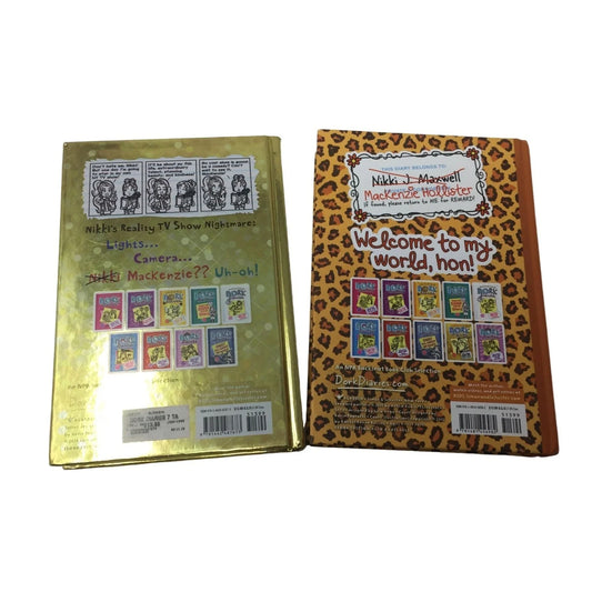 Pair of 2 Dork Diaries Hardback Books by Rachel Russell (Books 7 and 9) - A+ Stuff